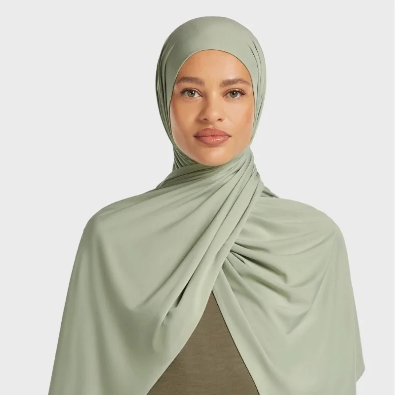 Premium Liquid Hijab Shawl Muslim Women Headscarf Malaysian Style Fashion Wrap view 4