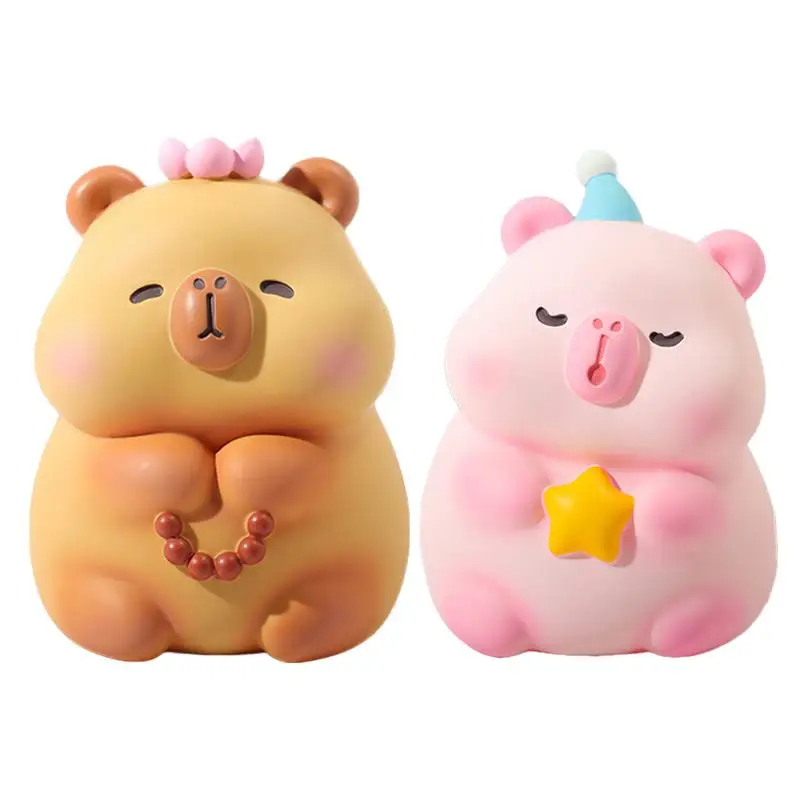 Coin Storage Bank Capybara Shape Coin Saving Pot Money Organizer Jar Cash Coin Saving Pot For Bedroom Den Dresser Dormitory