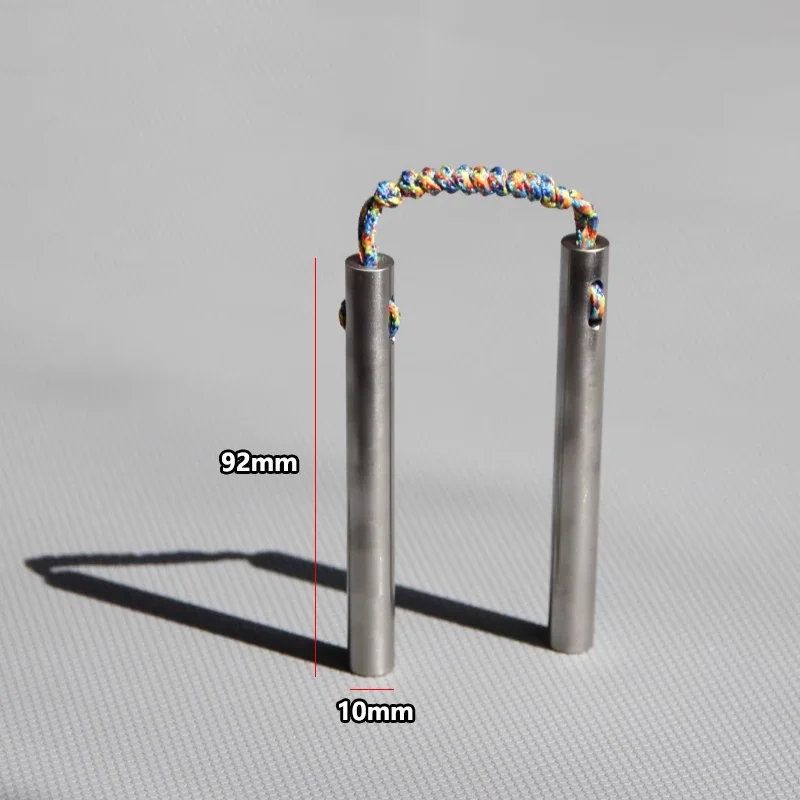 2024 1PCS Stainless Steel Mini Nunchucks Hand Tool Toy EDC Pocket Hand Machined Begleri Skill Toy Finger Exercise