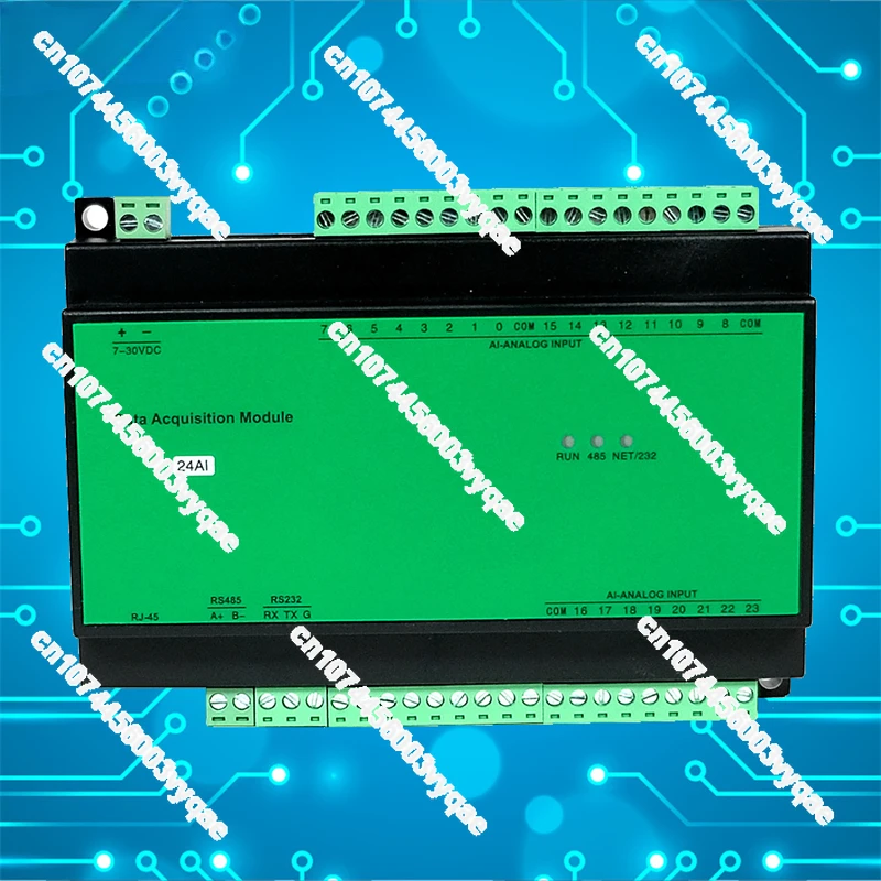 

24AI 24channel Analog Acquisition 0-20mA 4-20mA 0-10V Compatible with Modbus RTU IO Module Industrial Automation Contorl Module