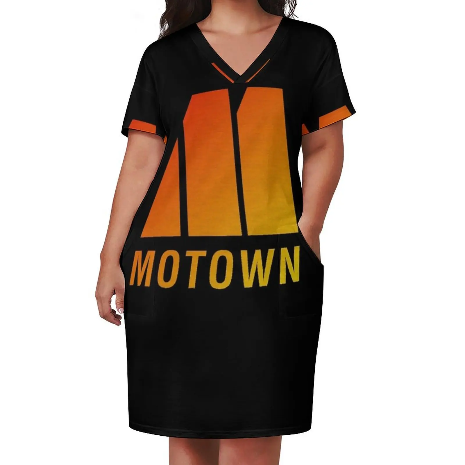 Motown Records - Logo Loose Pocket Dress Summer dresses for women Prom gown