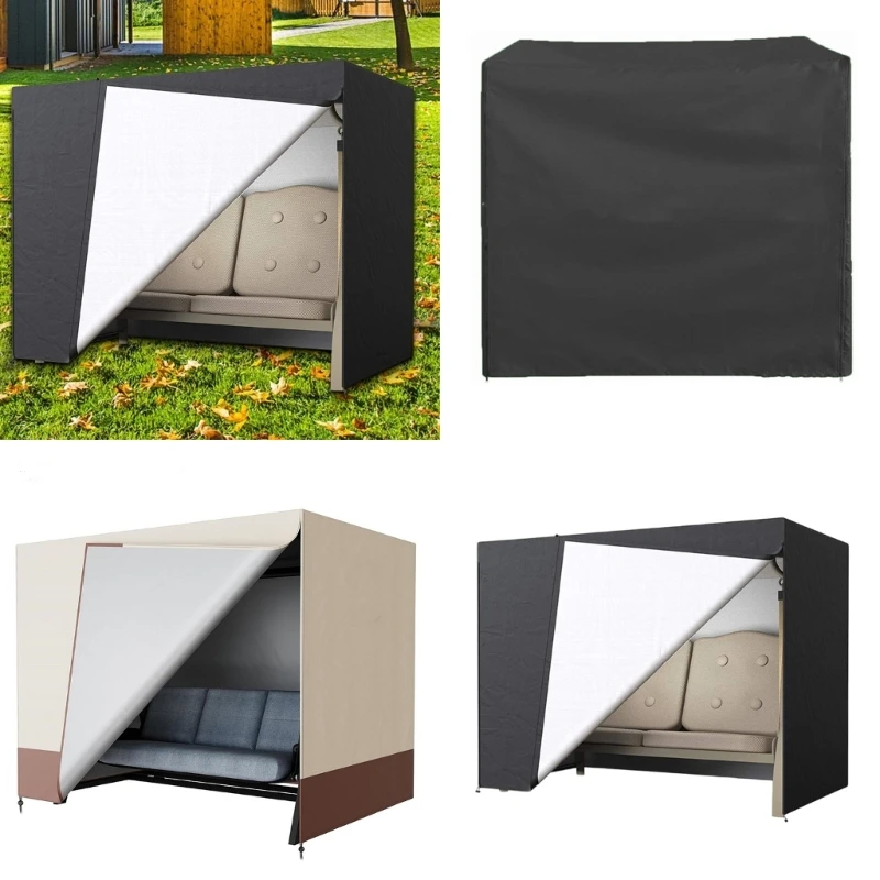 Garden Swing Cover Polyester Shield Multifunctional Outdoor Swing Cover Swing Sleeve For Patios And Garden Spaces