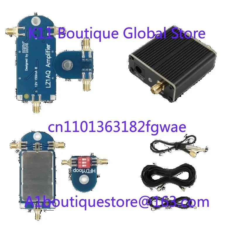 Short-wave Small-loop Antenna 50K-500MHz Full-band Ring Active Receiver HF AM FM VHF UHF SDR