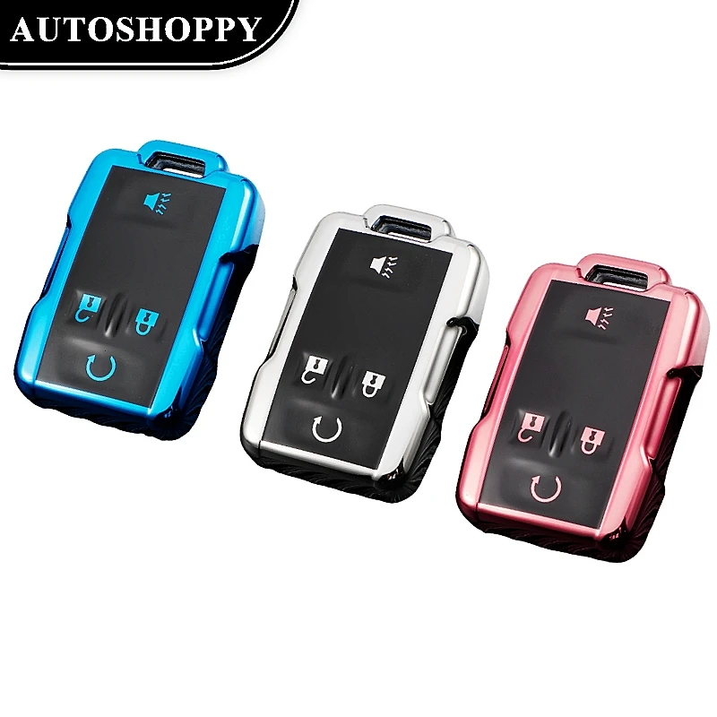 

New Fashion 4 Buttons TPU Key Case for Car Chevrolet SUBURBAN Saboban GMC Sierra Canyon Colorado Silverado Auto Accessories