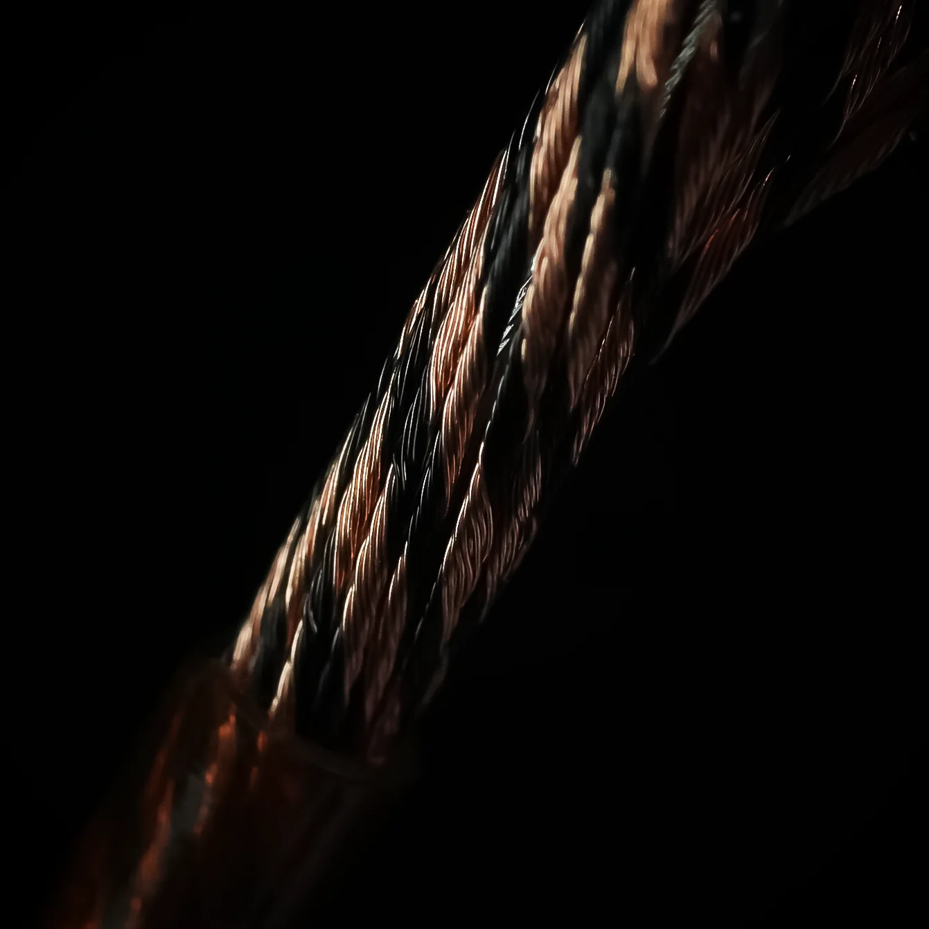 Trusted-50S iem cable Brown-Black Premium Earphone Cable Compatible with 0.78mm 2pin / MMCX / IE900 / Dual 3.5mm Connectors - Image 4