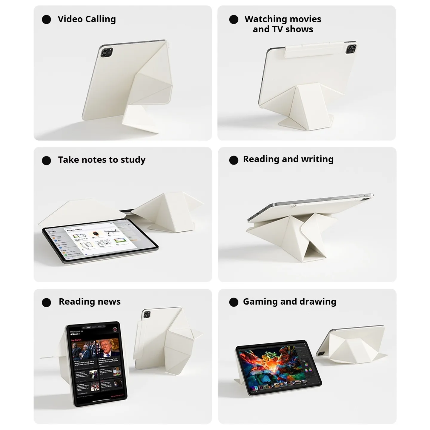 ZOYU Smart Folio Case for iPad 11th A16 2025 Air 7 13 Case for iPad 10 10.9 2024 Pro 11 13 Case for Air 4 5 Funda for Pro 13 11