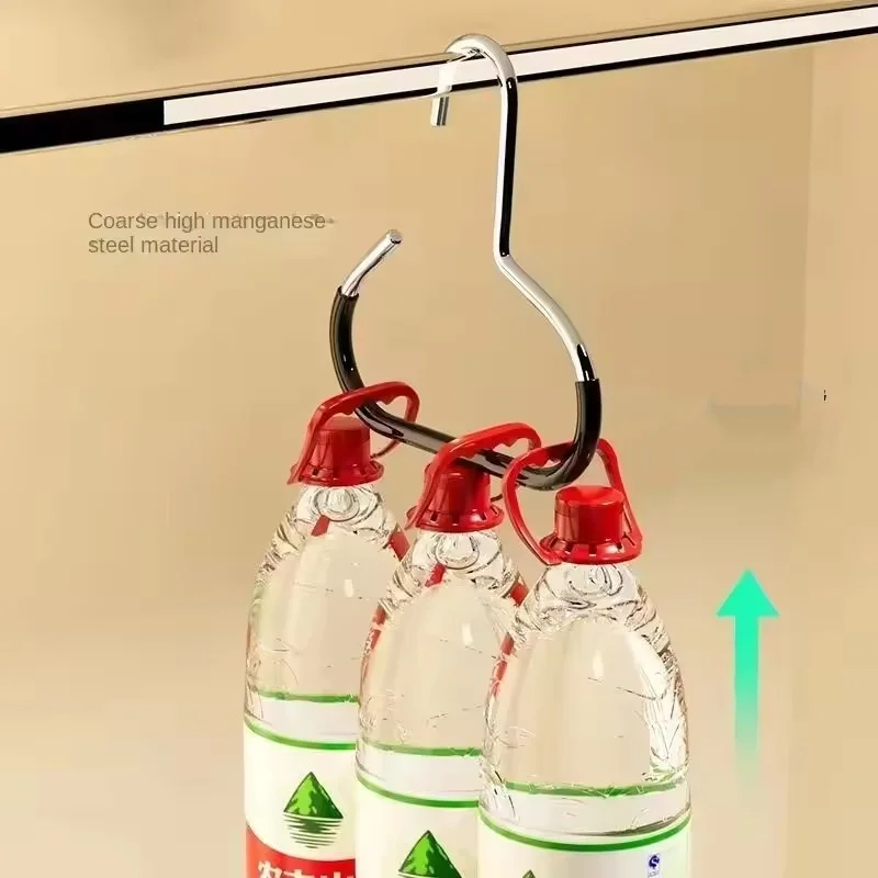 Gancho redondo versátil de aço manganês, perfeito para chapéus, laços, cachecóis e bolsas, ganchos de parede não deformáveis com suporte de carga forte, pesados