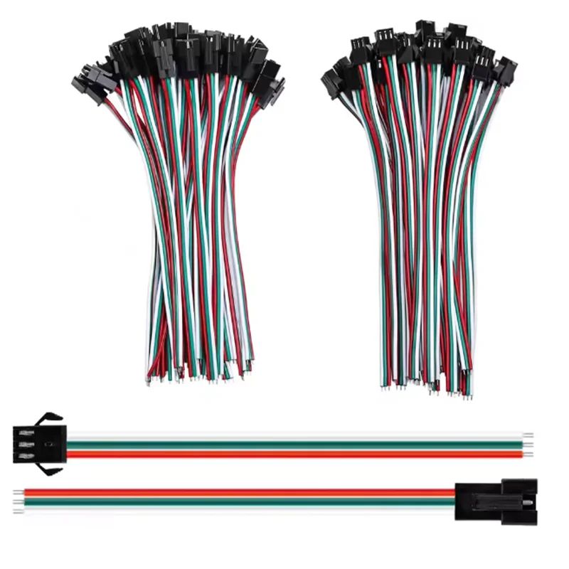3 Pin JST SM Male Female Plug Connector Cable For WS2812B WS2812 WS2811 LED Strip Lamp