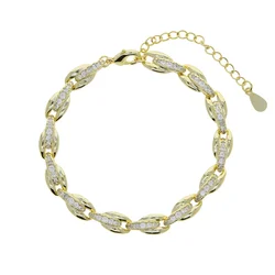 2022 New Trendy Cuban Chain Women bracciale classico ottone Color oro 5mm larghezza bracciale a catena per uomo donna gioielli regalo