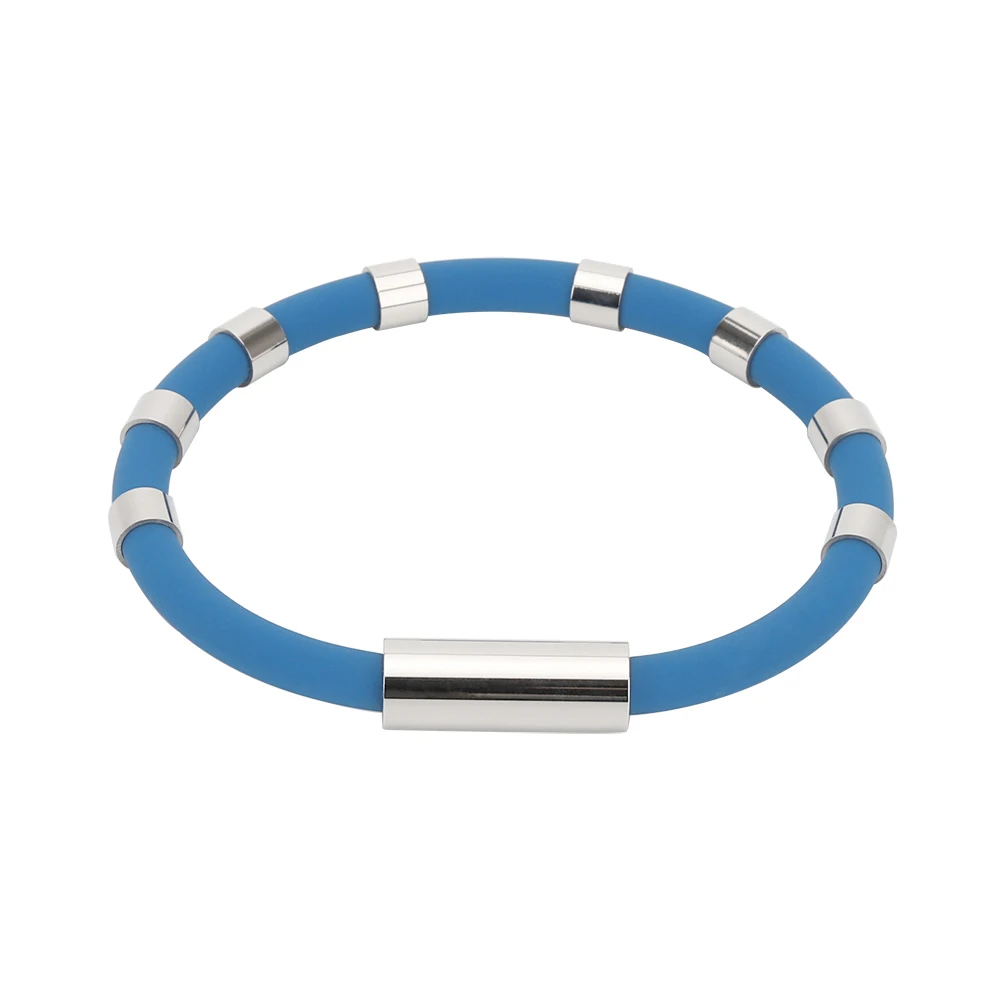 

Путешествия Pulseras De Silicona Статическая электрика Удаление магнитного здорового браслета Германиевый