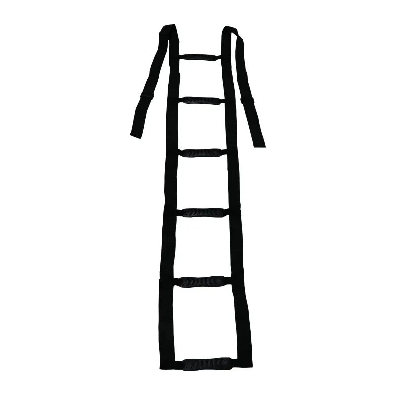 Elderly Get Up Aid Disabled Get Up Assist Belt Bed Ladder Assist Strap Pull Up Sit Up Wake Up Rope Ladder with 6 Handrails