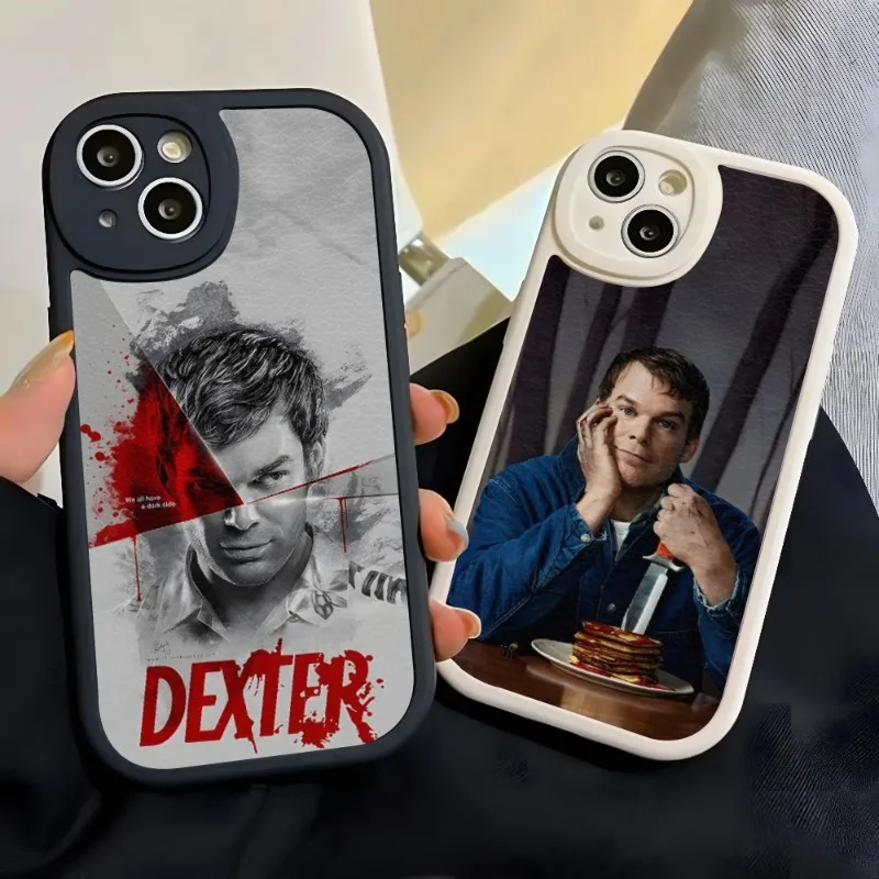 Dexter New Blood Phone Case For Iphone 14 Pro Max 13 12 11 Mini X Xr Xs 8 7 Puls Lambskin Silicone Cover