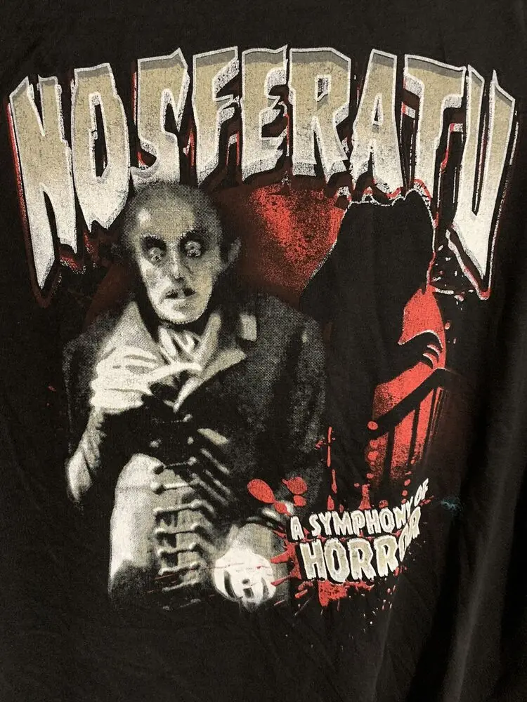 Retro Horror Tshirt- NOSFERATU -NWOT XLarge Black ‘Symphony of Horror’ Film S/S