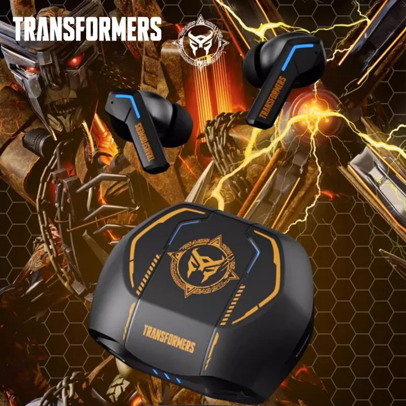 Transformers TF-T06 earphone Gaming tanpa kabel TWS Headset Bluetooth 5.3 earbud Stereo HIFI latensi rendah pengurang kebisingan