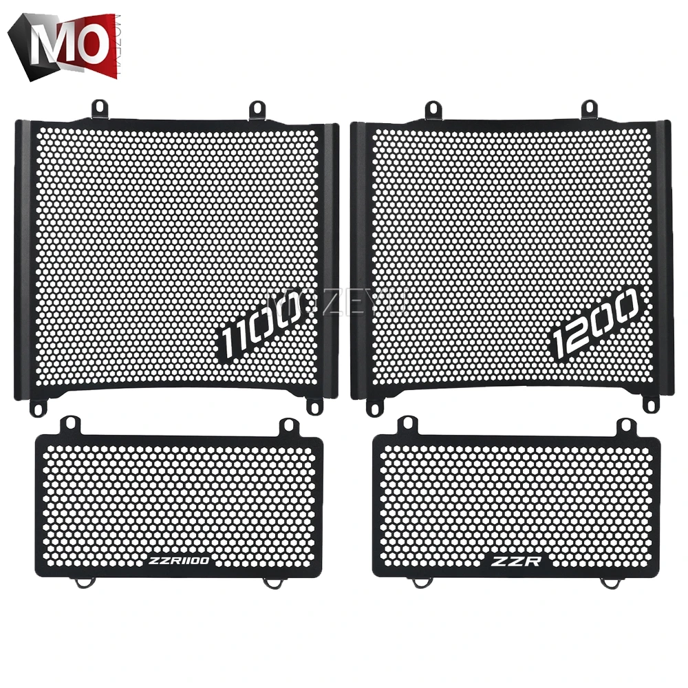 

For Kawasaki ZZR1100 Ninja ZX-11 1989-2001 Radiator Protection Guard Grille Cover ZZR1200 ZZR 1200 ZX12 2002 2003 2004 2005 2006