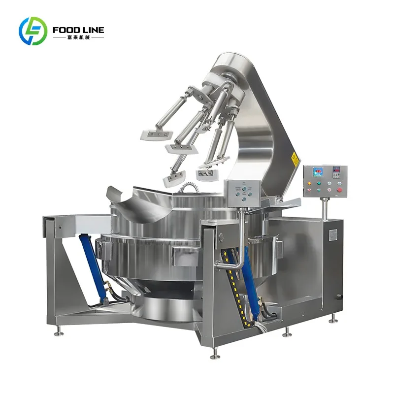 Planetary Stirring Fryer Commercial Auto Drum Rotating Gas Electric Fried Rice Automatic Stir Fry Robot Wok Machine
