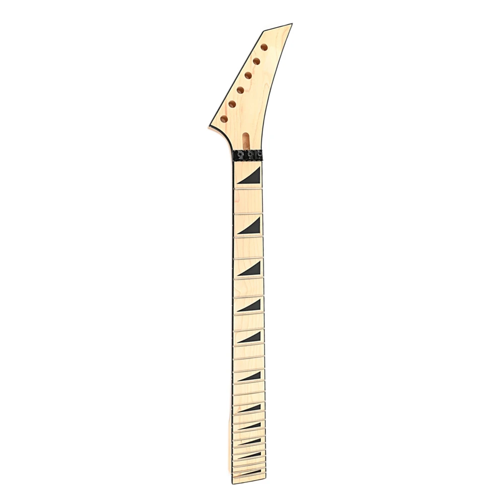 24 Frets Guitar Neck Maple Fingerboard with String Lock Jackson Right Head for 6-String Electric Guitar Neck Replacement