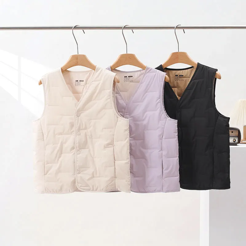 

Warm Woolen Vest Women's Faionable Casual Sle Windproof Multiwear Indoor Outdoor Autumn Winter Thermal Tank Top