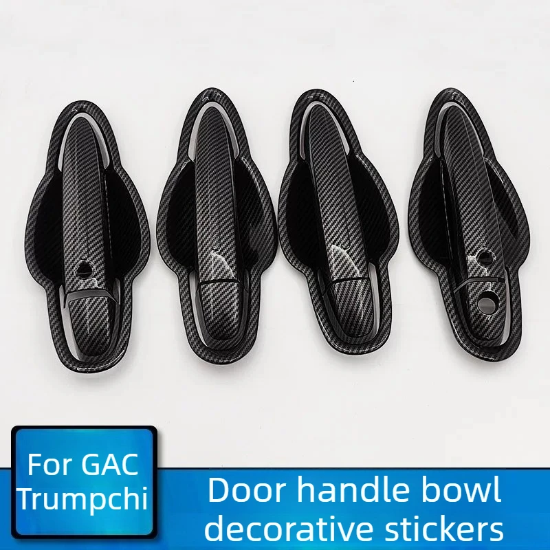 For GAC Trumpchi GS3/GS4 2015-2022 Car Handle Door Bowl Sticker Body Door Handle Pick Decoration Protection Scratch-proof Patch