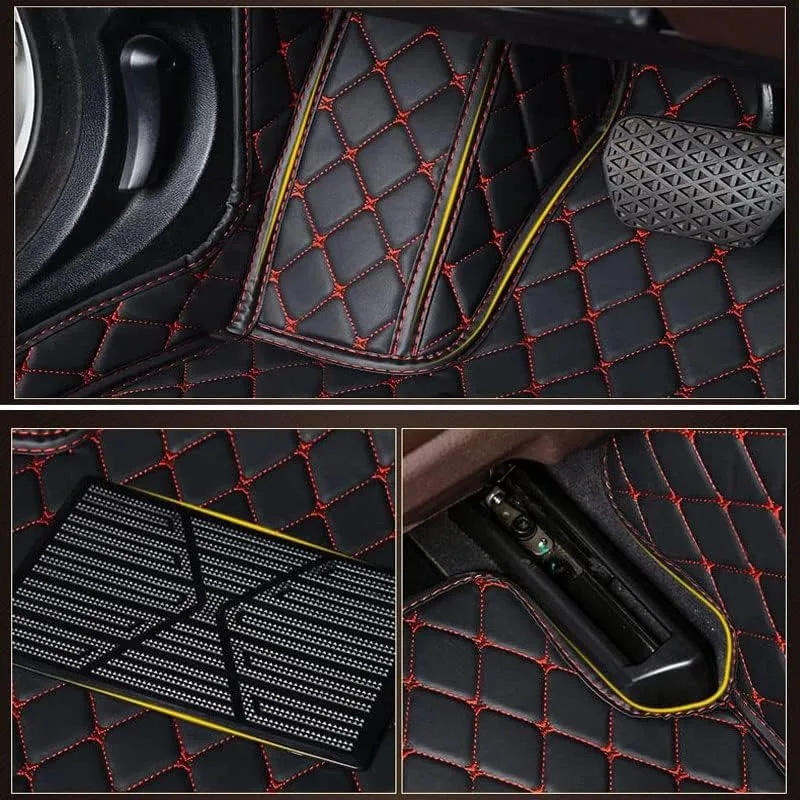 منصات السجاد الجلدية للسيارات لتويوتا برادو 150 2020 2019 2018 2017 2016 2015 2014 الحصير سيارة القدم السجاد مركبة مجموعة كاملة ماتس