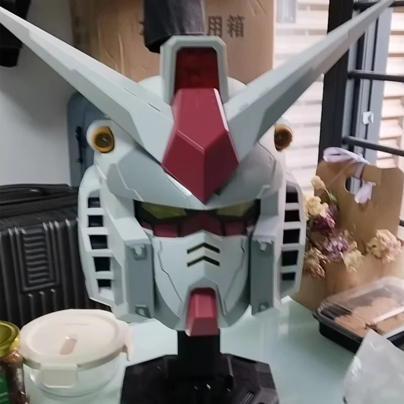 Yuan Zu Ganso RX-78-2 Helm Setelan Ponsel Helm Bercahaya Dapat Dipakai Karena Model Pameran Komik Figur Hadiah Dekoratif Koleksi