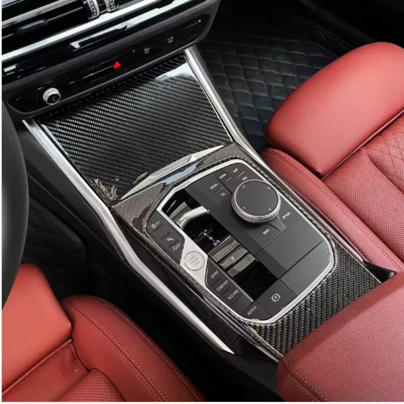 Car-styling Inner Center Control Gear Shift Panel Cover Frame Trim For BMW 3 Series G20 G28 2019 -2021 only left hand drive