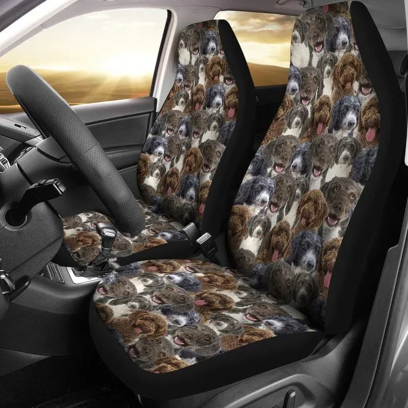 Spanish Water Dog Full Face Decor Car Car Seat Covers Gift For Family Car Seat Cover Polar Fleece 100% Poly