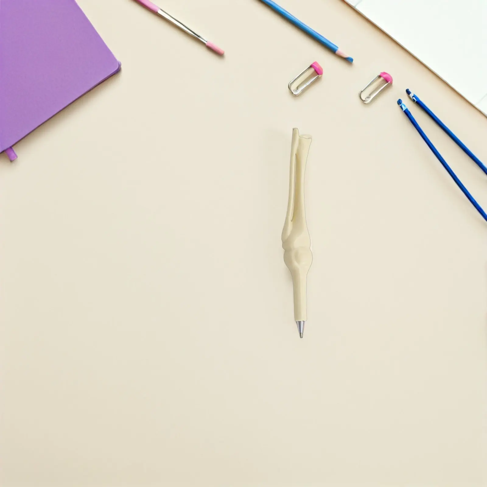 

20Pcs Bone Shaped Ballpoint Pens 147Mm Plastic Novelty Office Stationery for Doctors Nurses Students Black Ink Creative Gift