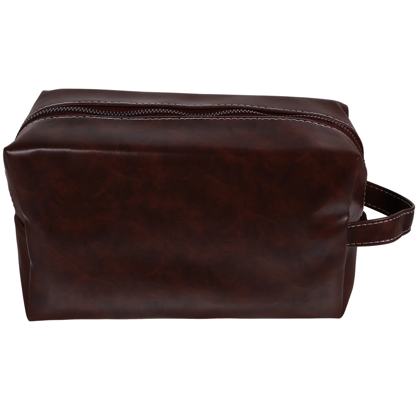 حقيبة أدوات الزينة ذات سعة كبيرة بتصميم عتيق لتخزين المكياج ومنظم السفر من البولي يوريثان حقيبة حمام محمولة للرجال والنساء