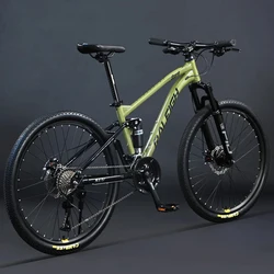 24/26/27.5/29 inch High carbon steel mountain bike, cable pull disc brake, soft tail, dual shock absorber, bearing hub, adult