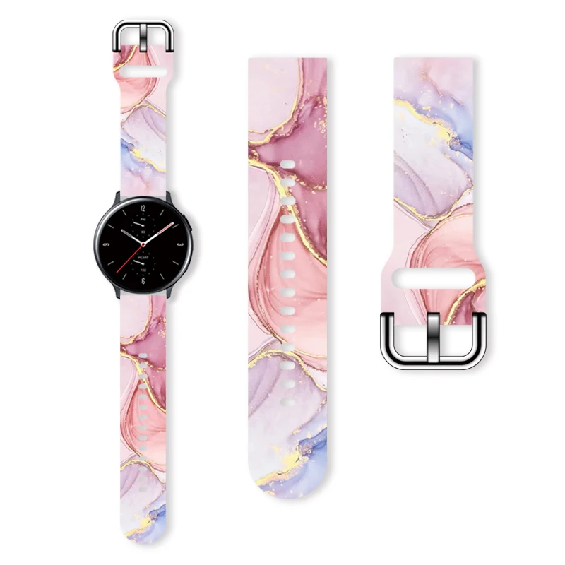 

20mm Printed Strap for Samsung Galaxy Watch 7/6/5 40mm 44mm Band Replaceable Braceclet 22mm for Amazfit Balance 5Pro Watchband