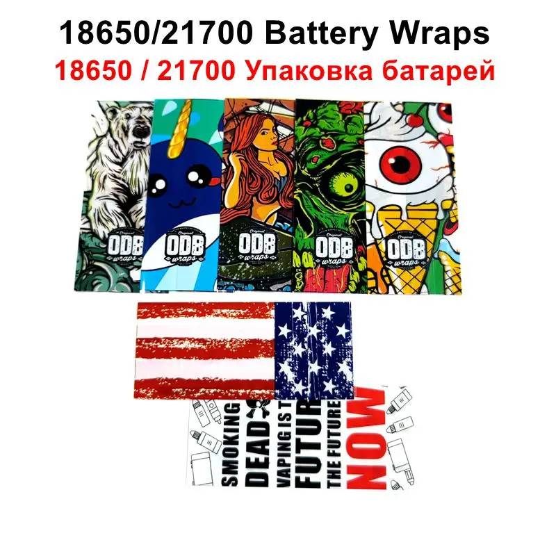 5PCS PVC Heat Shrink Precut Tube For 21700/18650 Battery Wrap Protective Skin Sleeve Sticker Insualtors Accessories