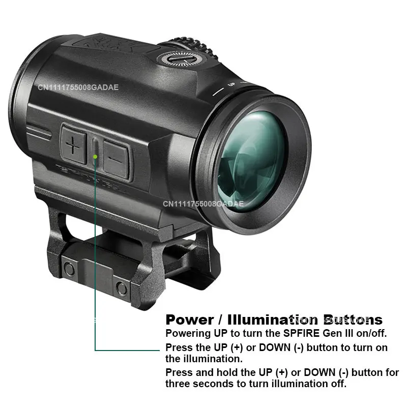 SPIT 3X GEN II Prism Scope Tactical Reflex Red Dot Sight 3X Magnifier Sight Optical Rifle Scope Hunting Airsoft Gear Collimator
