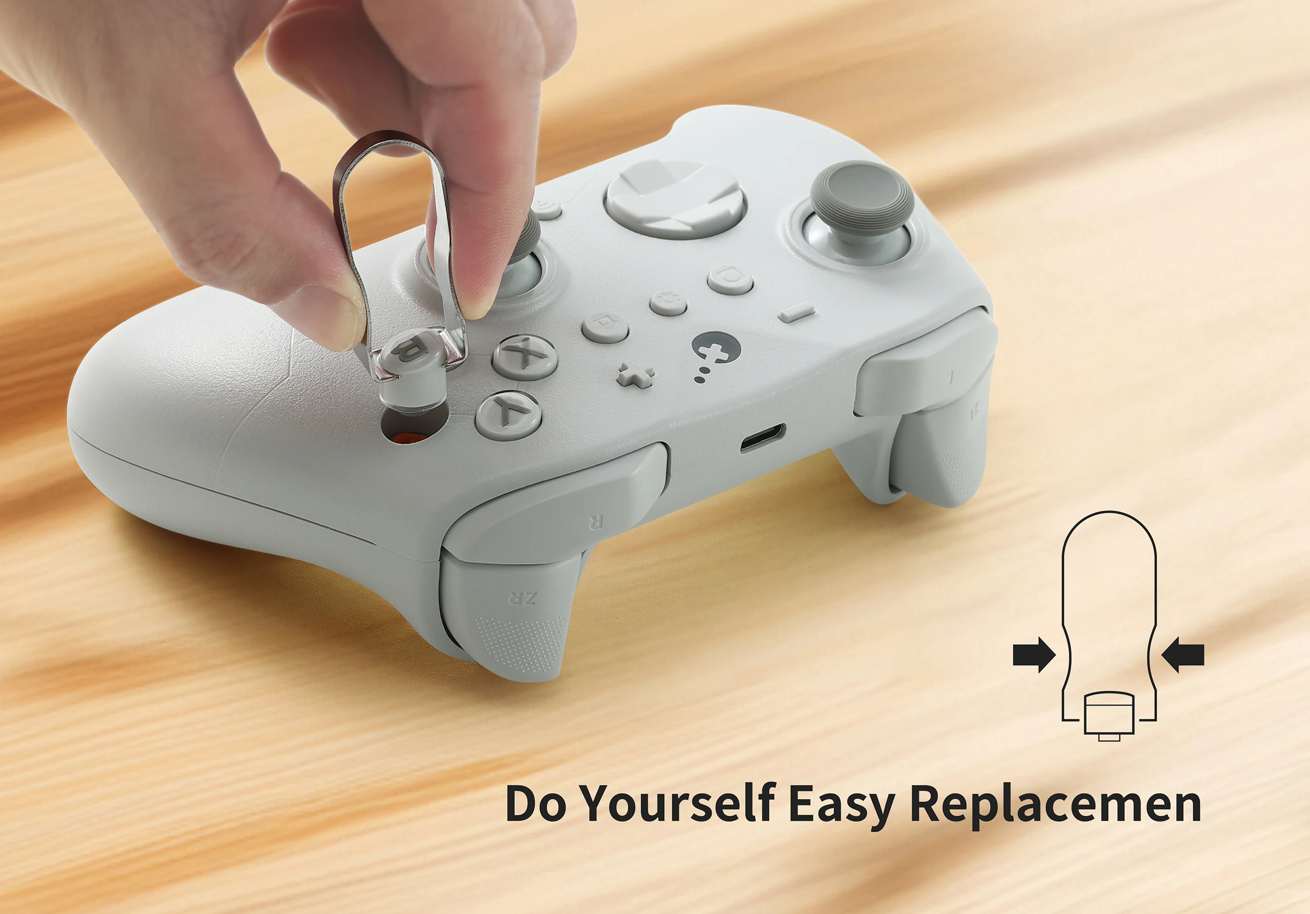 Колпачок клавиш Gulikit NS62 для Gulikit ES/ES Pro, серия GuliKit KK3, контроллер серии TT для макета переключателя размещения кнопки B A X Y