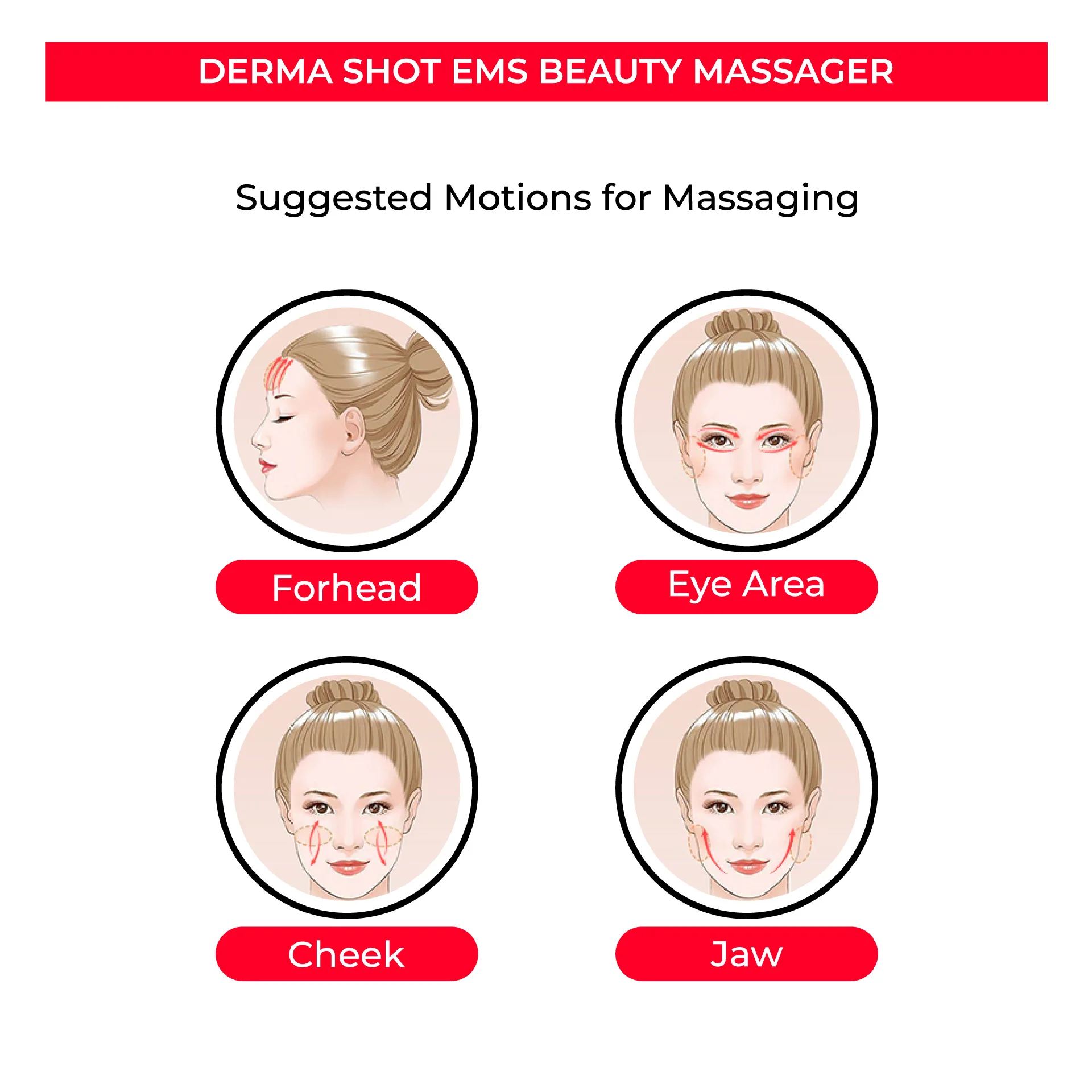 جهاز تدليك جديد لتوفير الوجه بالتيار الصغير، جهاز تدليك على شكل عجلتين لشد الوجه على شكل حرف V