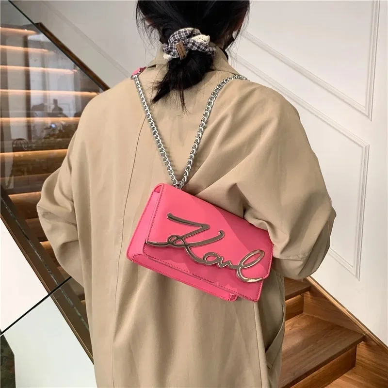 Fashion Zipper Women Shoulder Bag Leisure Square Tote Bag Chain Half Month Handbag Luxury Designer Female Letter Crossbody Bag