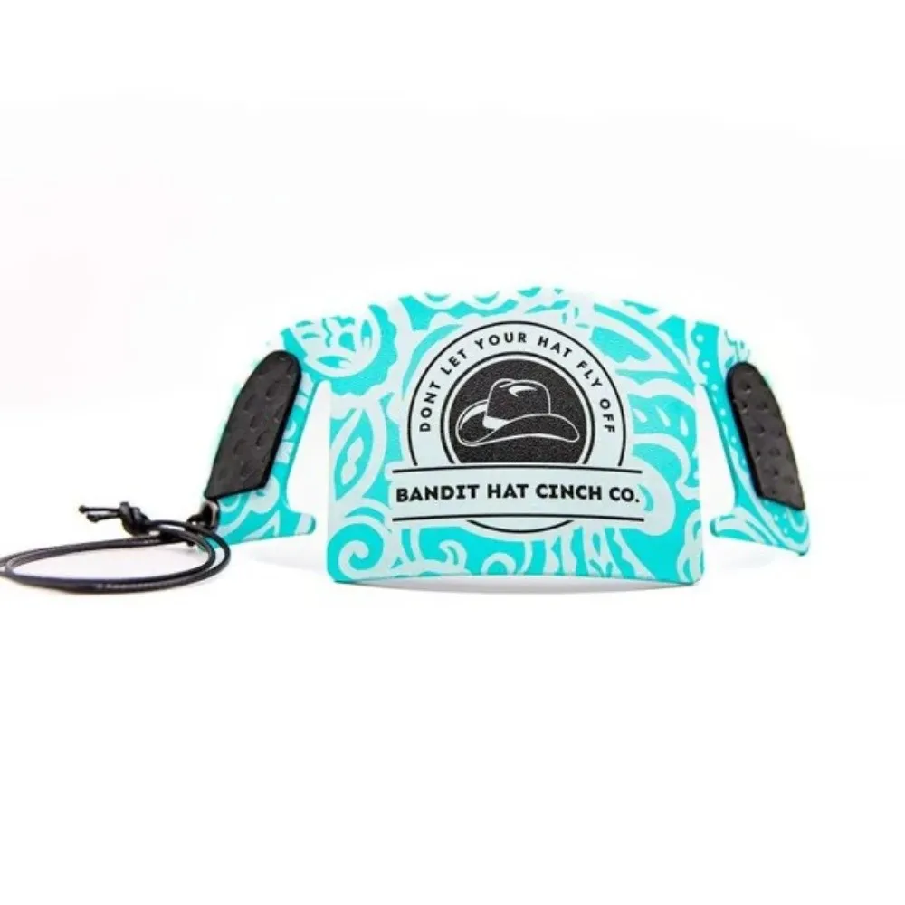 Portable Leopard Cowboy Hat Cinch Detachable with Lanyard Hat Strap Hat Rope Keychain Outdoor