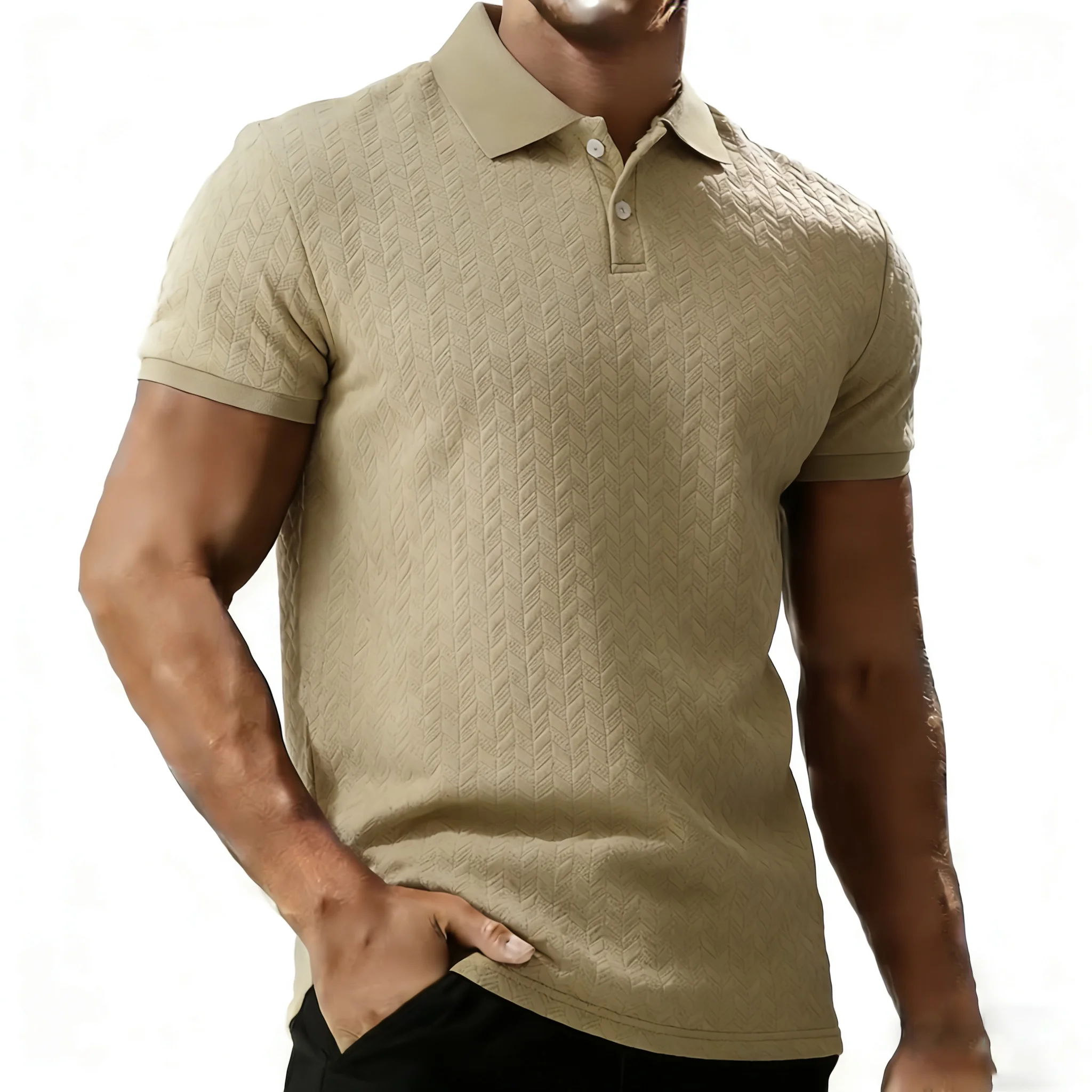 Men's Casual T-shirt Summer Short Sleeve Male Clothing High Quality Tops Tee Black White Polo Tshirt Fashion T Shirt Men