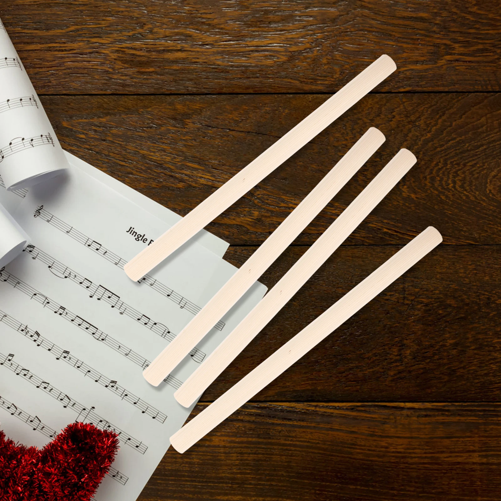 

5pcs Natural Bass Sound Posts Durable Wooden Acoustic Bass Column Resonance Design Smooth Finish Music Instrument Accessories