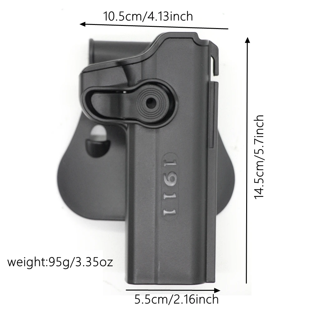 Funda táctica Colt 1911 con doble bolsillo para cargador - imagen 2