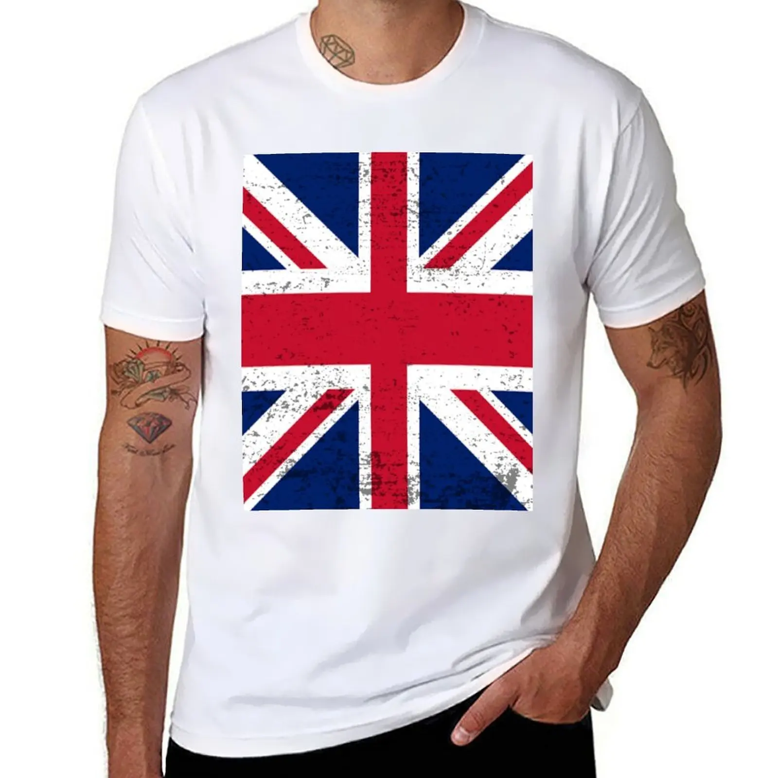 

United Kingdom Flag T-Shirt man t shirts high quality luxury brand man tshirt T-Shirt