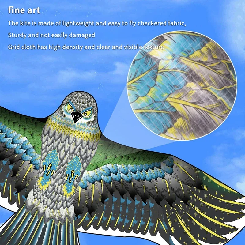 1.65 متر/1.45 متر/1.2 متر جديد وصول في الهواء الطلق متعة الرياضة النسر طائرة ورقية تحلق الطيور الورقية للأطفال أو الكبار تحلق جيد