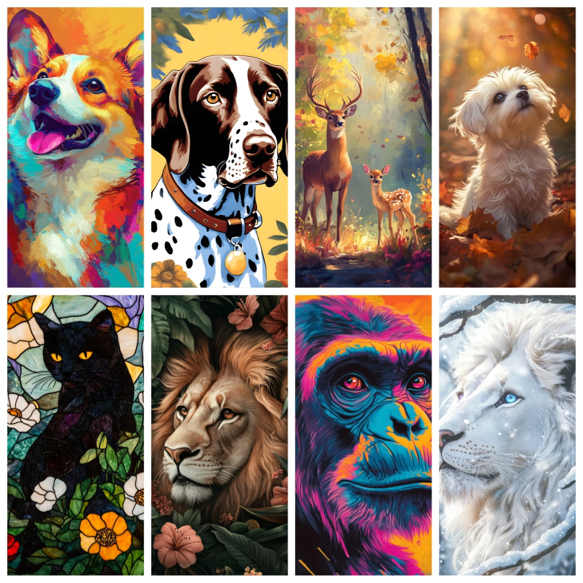 

1000/500 Puzzles Decor Painting animals Handwork Jigsaw home decoration festival gifts