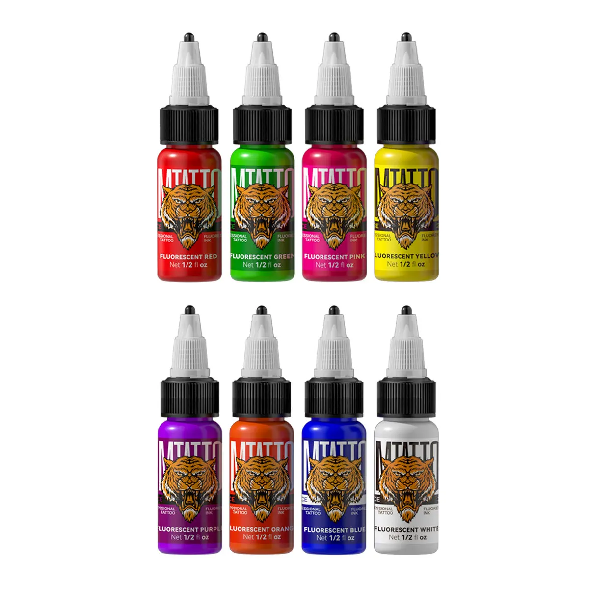 

Fluorescent Tattoo Ink Pigment With Box Body Art Tattoo Kits Professional Beauty Paints Makeup Tattoo Supplies Semi-permanent