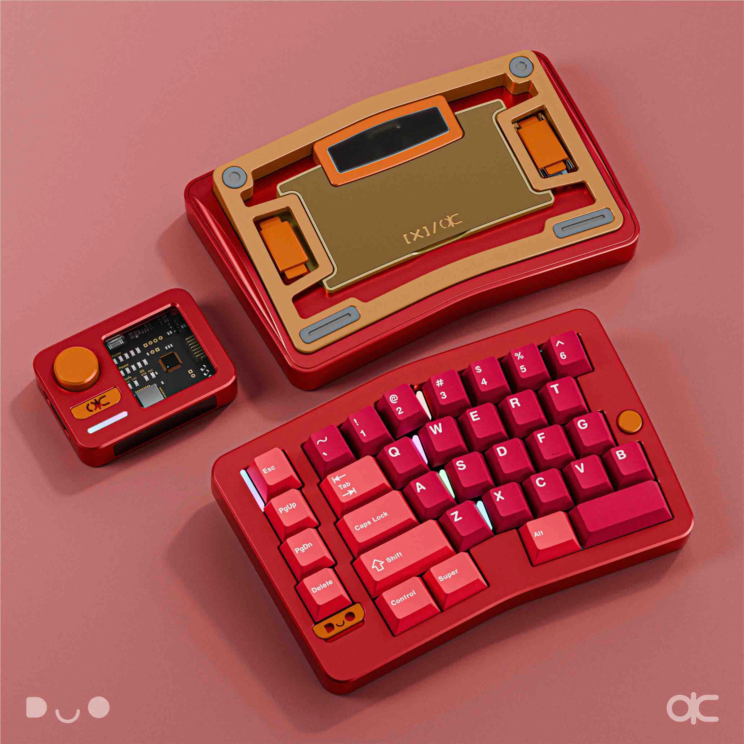 NEW Qwertykeys Alice Duo Split Mechanical Keyboard Kit Aluminum