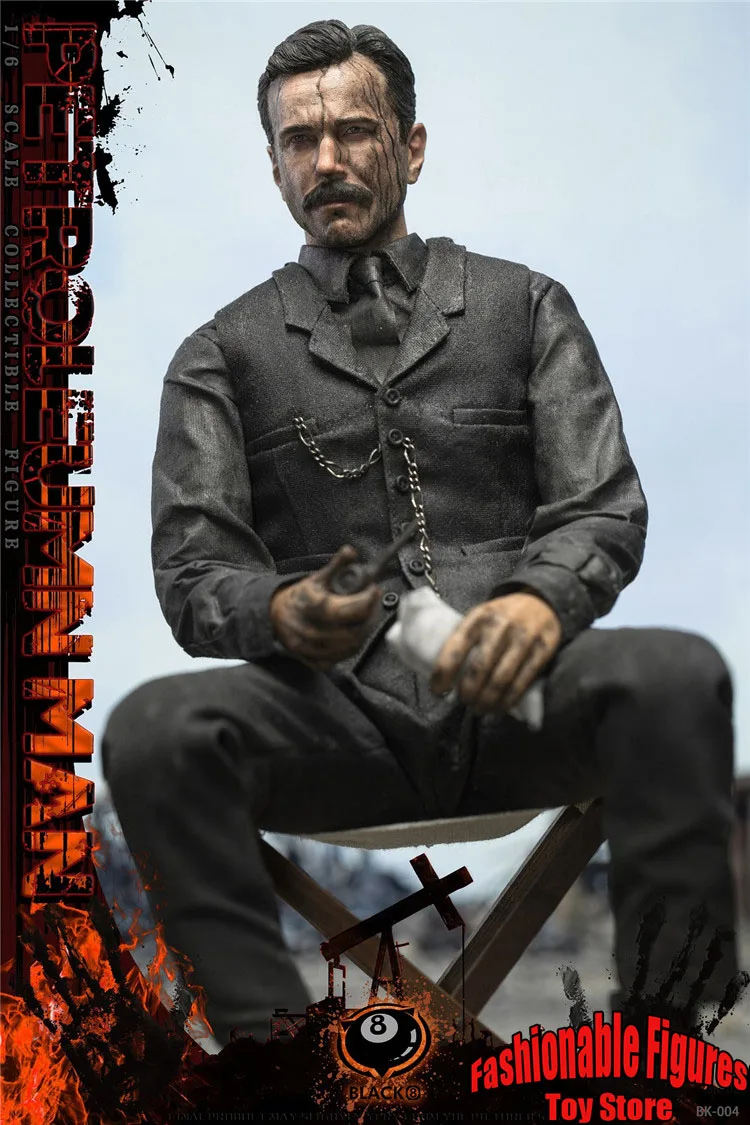 BLACK 8 STUDIO BK-004 1/6 Men Soldier Daniel Day-Lewis There Will Be Blood Full Set 12Inch Action Figure Body Best Collection