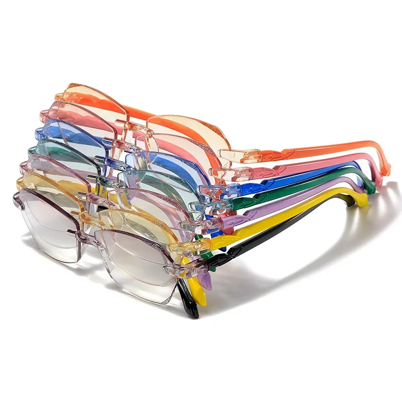 

New Diamond Cut High Definition Reading Glasses Men Women Far-sighted Hyperopia Eyewear Classic Rimless Eyeglasses Presbyopia