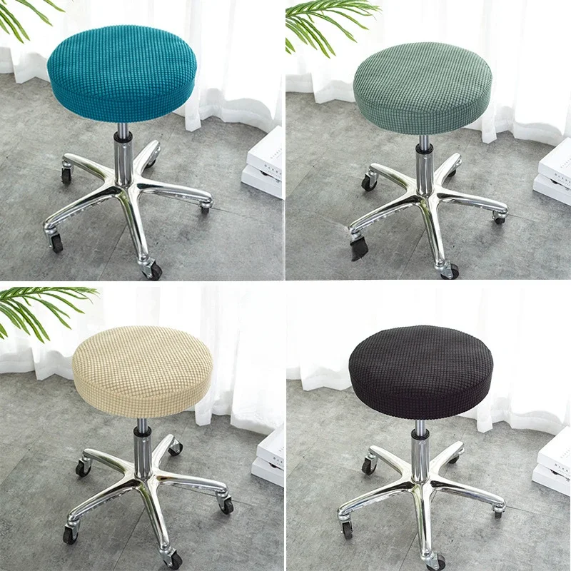 

Round Stool Cover, Swivel Chair Slipcover, Barber Shop Beauty Salon Stool Cover, Round Cushion Protector, Lift Chair Cover