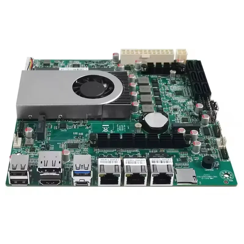 1*10g 2*2.5g lans 6-bay nas placa-mãe intel twin lake n150 4 núcleos 6 * sata3.0 2 * nvme 1 * ddr5 firewall itx mainboard servidor doméstico