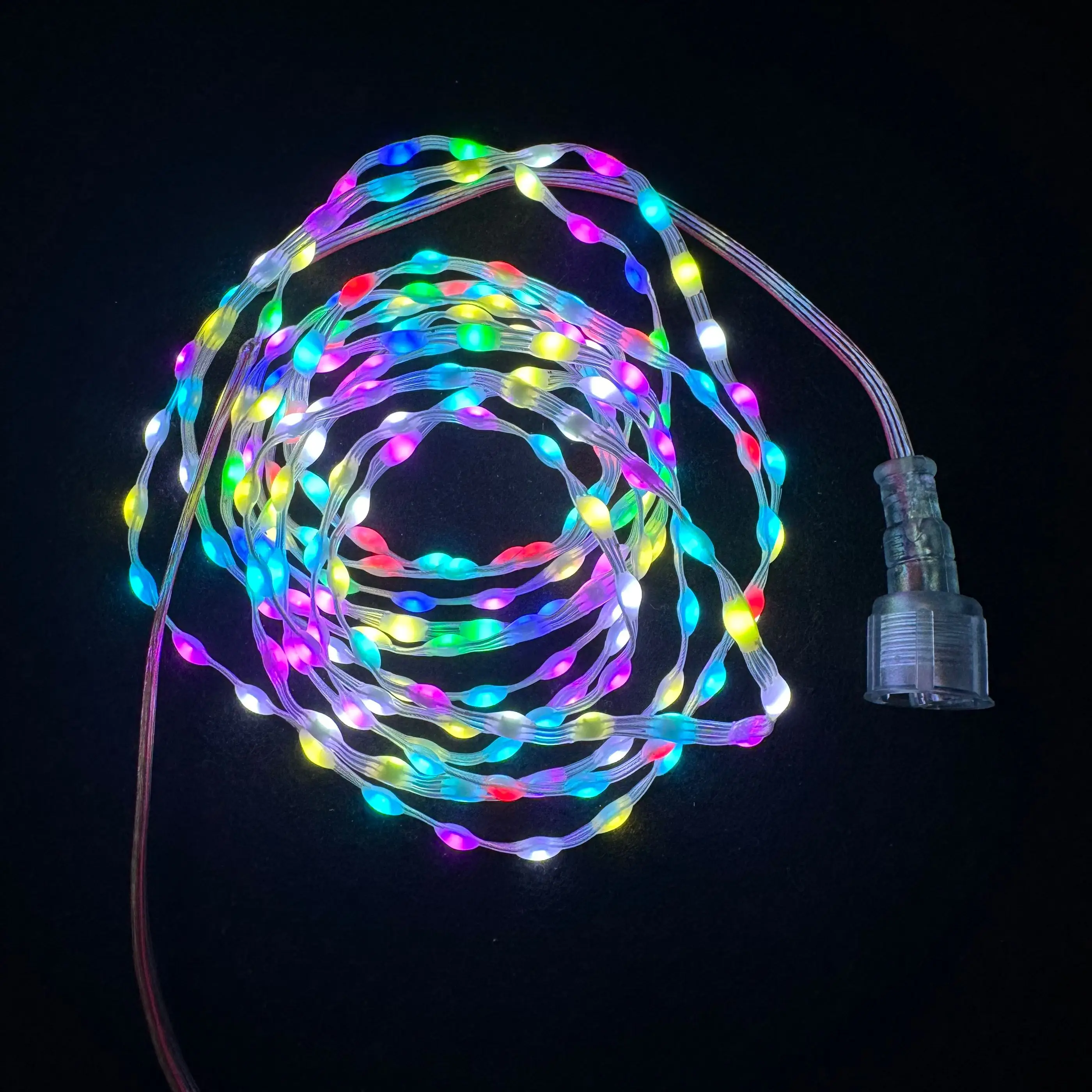 ضوء ليد بكسل بخيط DC5V ، 12V ، 12V ، 2 ، 100ct ، الملعب ، 200ct ، 300ct ، WS2811 ، RGB ، قابلة للتوجيه ، IP67 ، 3Pin xConnect ، #6